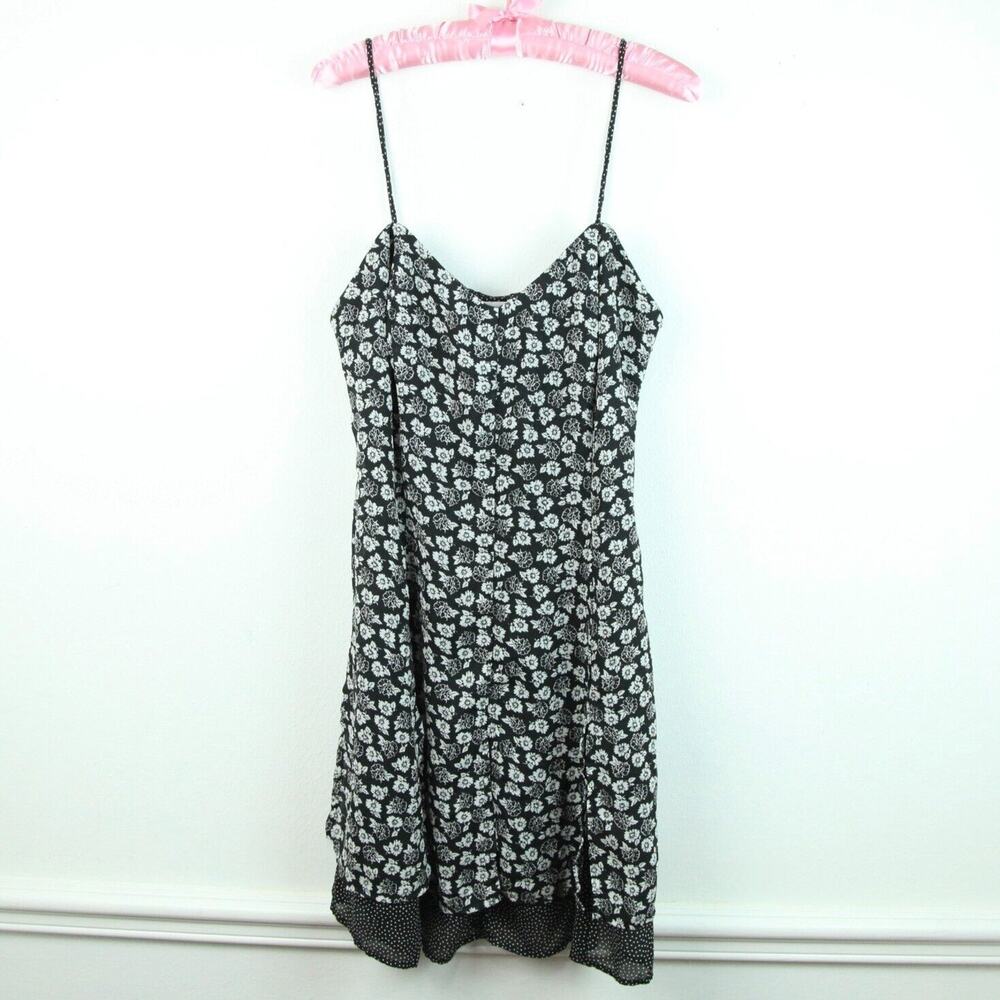 Vintage 90s Slipdress Dainty Floral Grunge Mini Feminine Coquette Western Medium